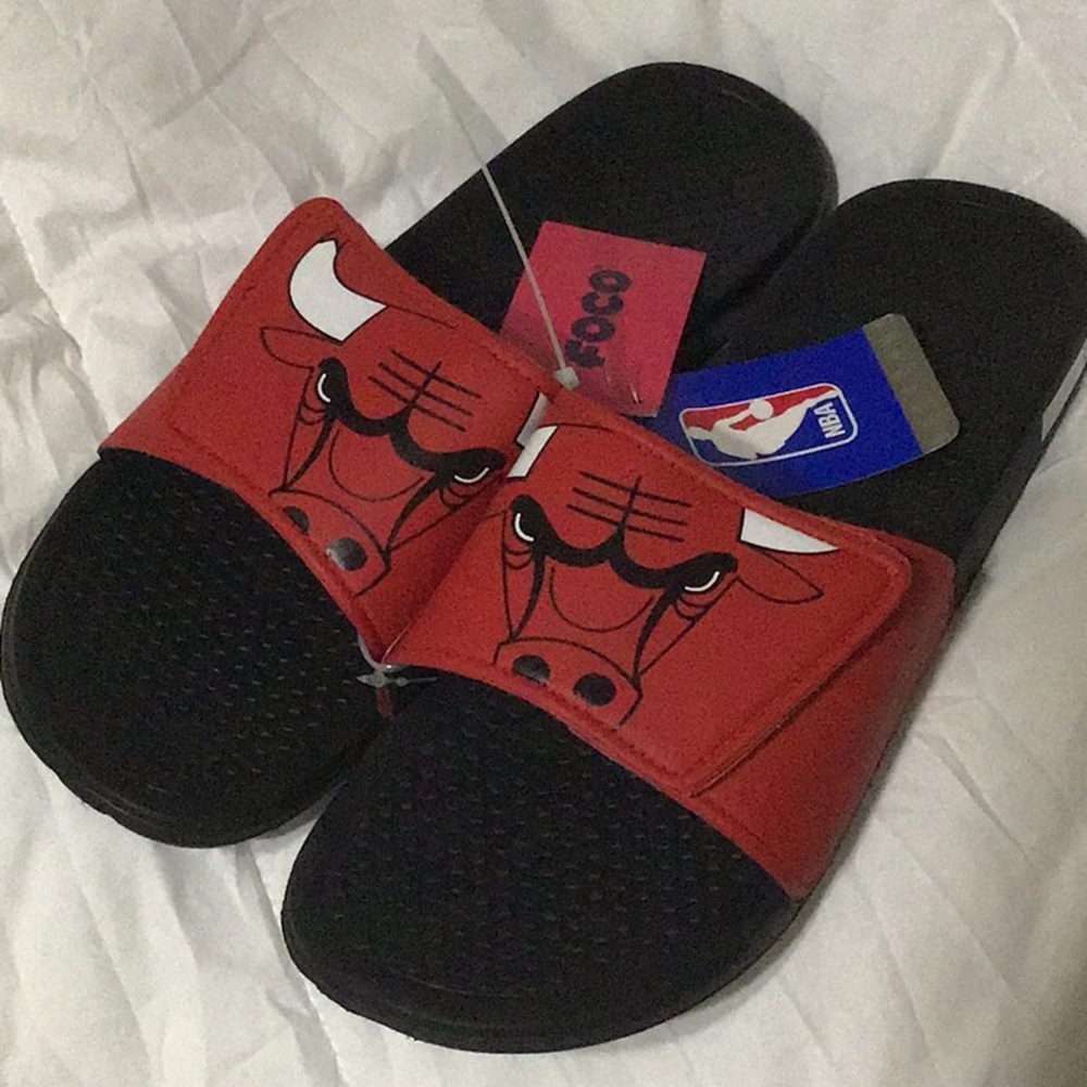 Men’s NBA Bulls Slides Size XL 13-14